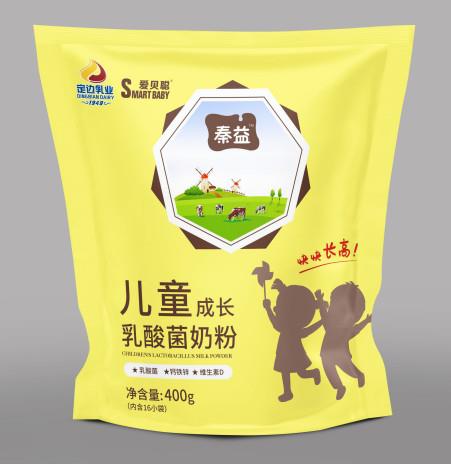秦益愛(ài)貝聰兒童成長(zhǎng)乳酸菌奶粉   400克袋